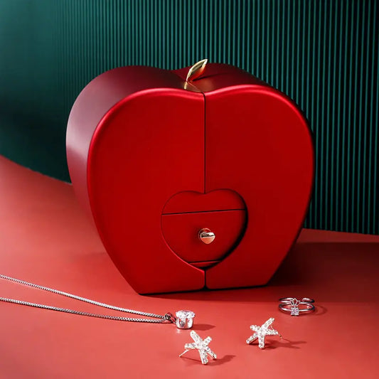Boîte à bijoux en forme de pomme