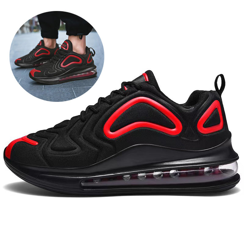Chaussures de sport à lacets respirantes pour hommes, chaussures de sport à coussin d'air décontractées pour l'extérieur